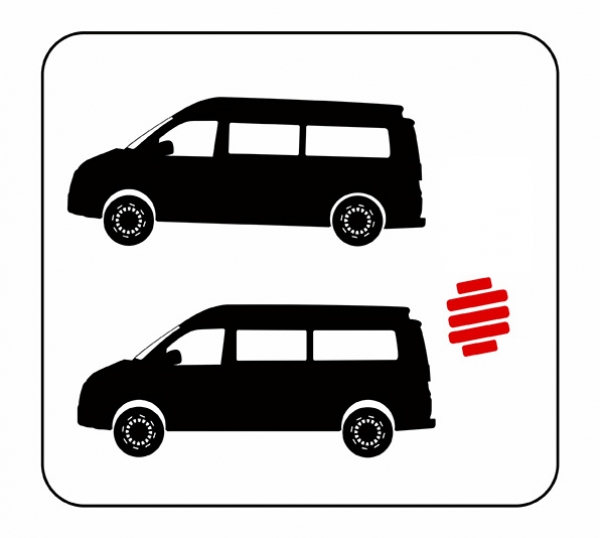 Eibach Hinterachse Höherlegungsfedern E21-T5T6-VER für VW T6.1